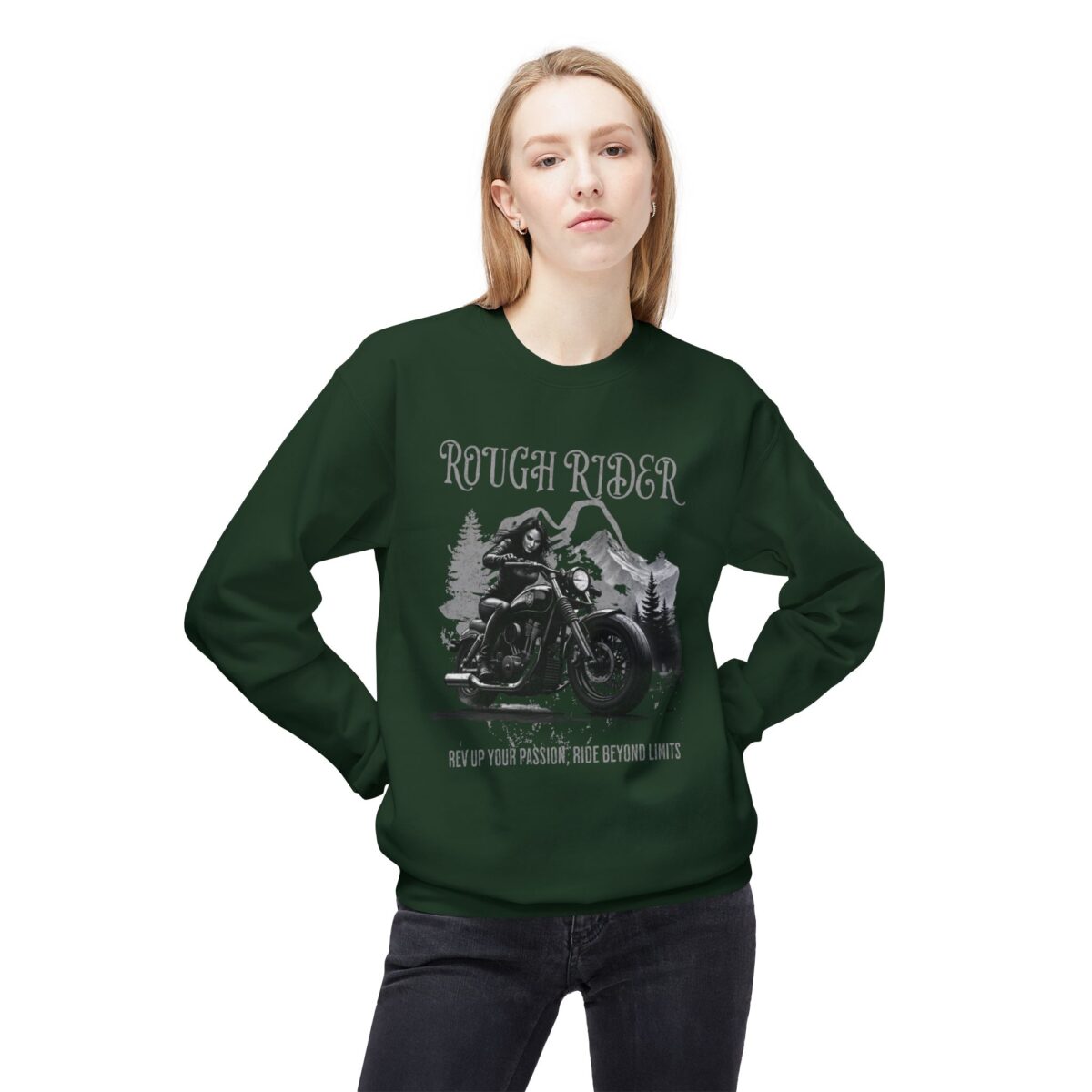 Rough rider Unisex Midweight Softstyle Fleece Crewneck Sweatshirt - Image 11