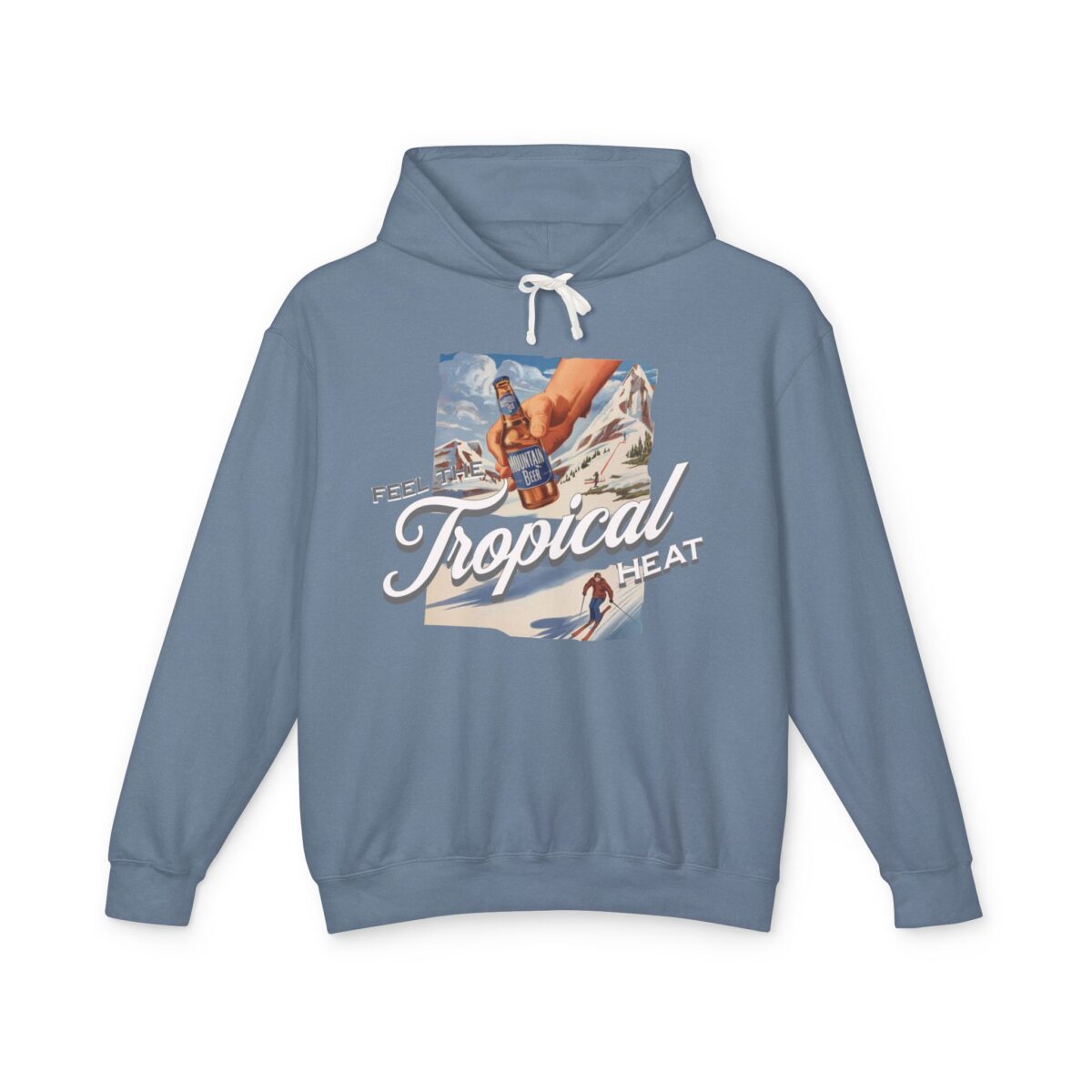 Feel the tropical heat Unisex Lightweight Hooded Sweatshirt - Image 9