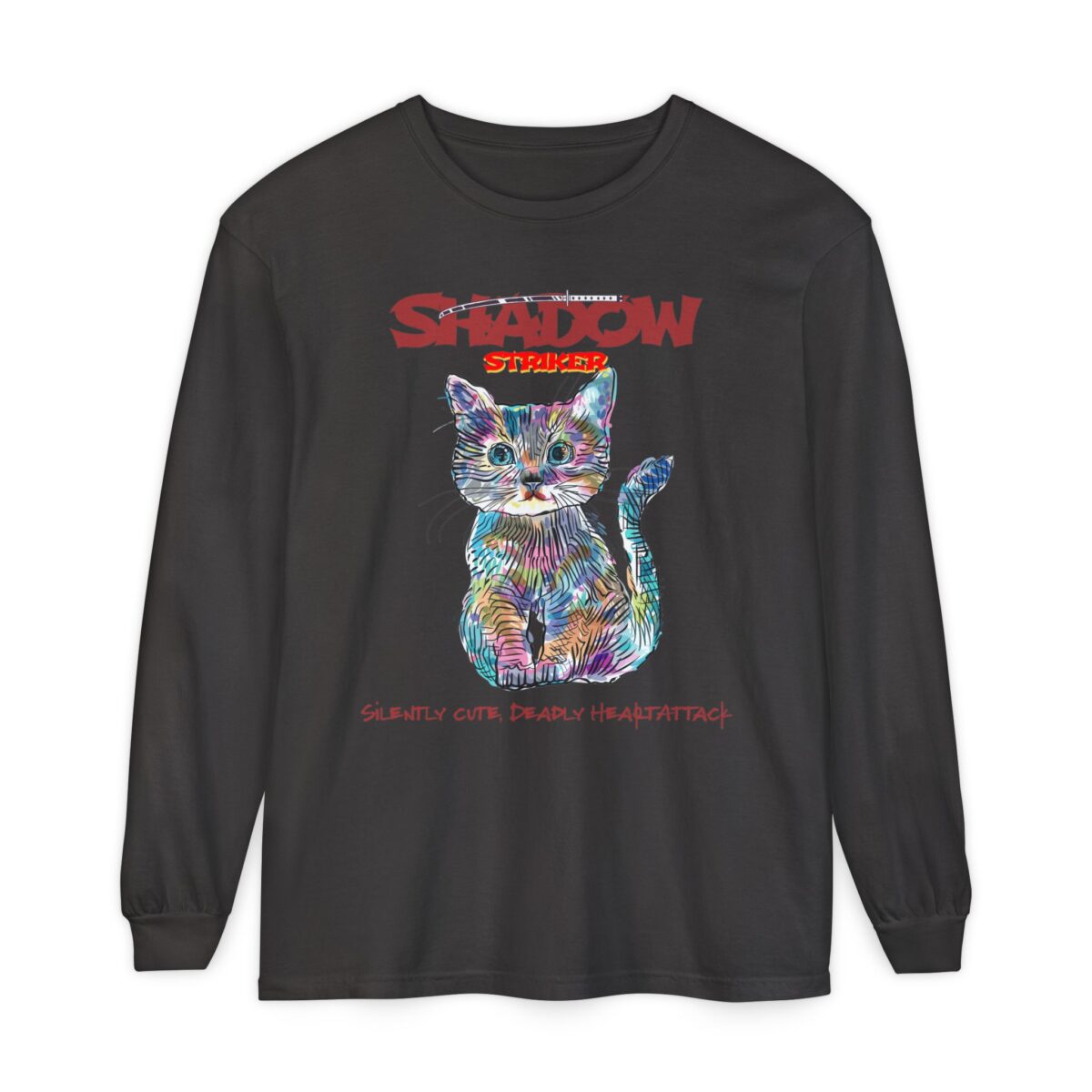 Shadow Striker Unisex Garment-dyed Long Sleeve T-Shirt - Image 45