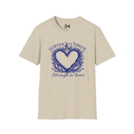Strength in Scars Unisex Softstyle T-Shirt - Image 5