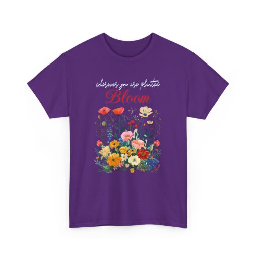 Bloom Unisex Heavy Cotton Tee - Image 43