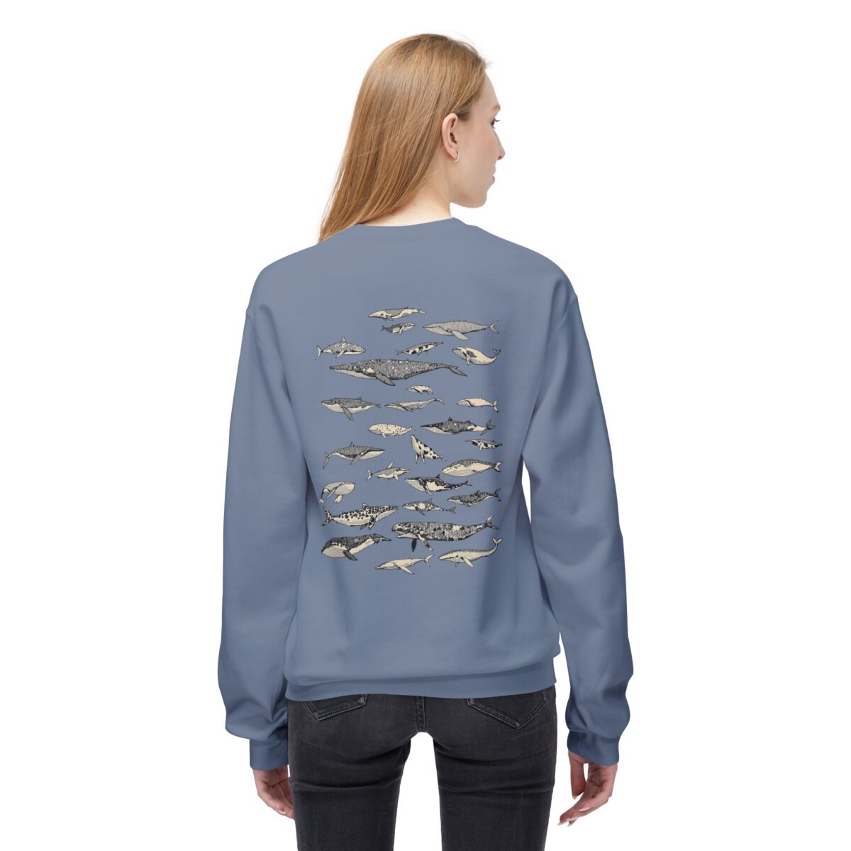 For Whales Unisex Midweight Softstyle Fleece Crewneck Sweatshirt - Image 12