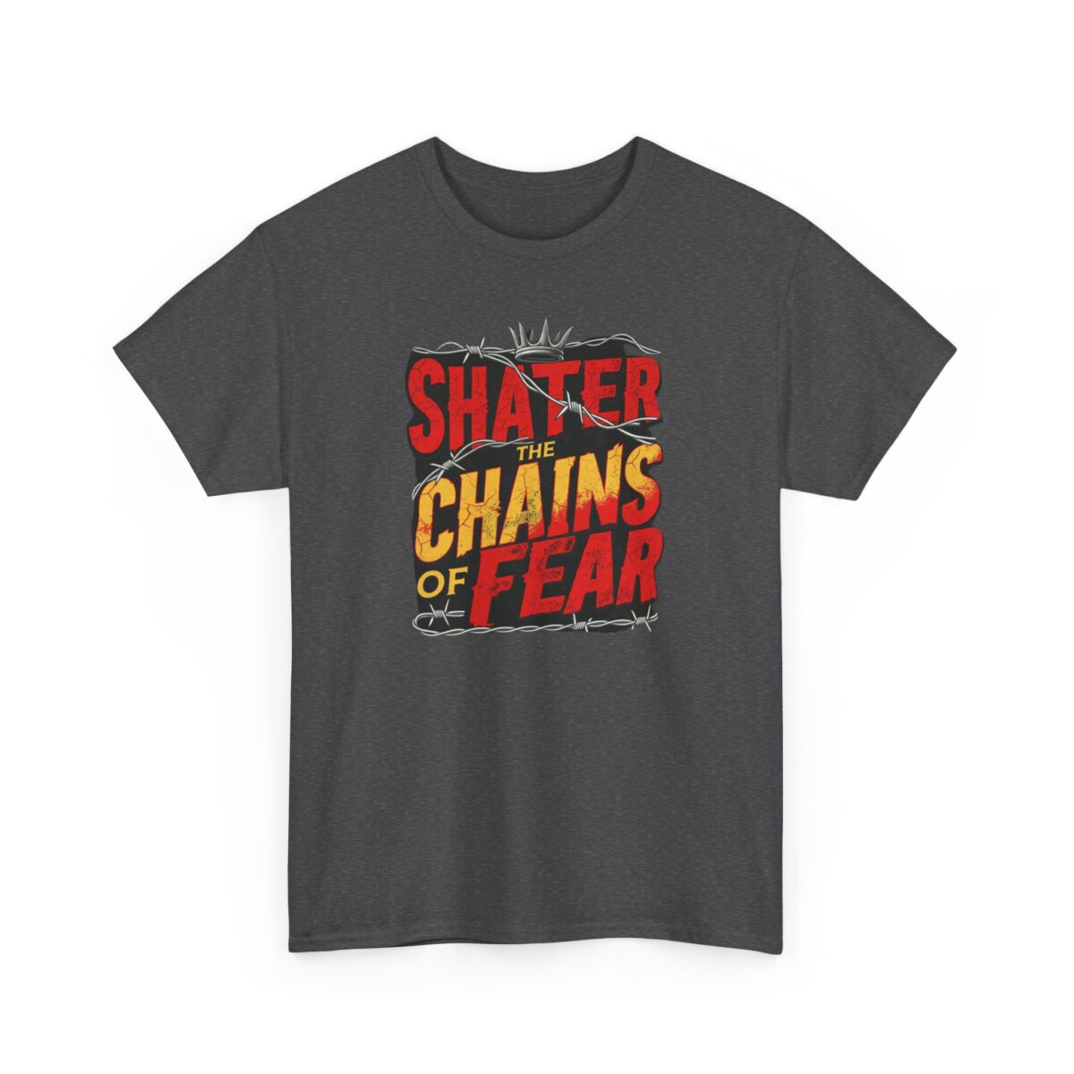 Shater chains of fear Unisex Heavy Cotton Tee - Image 7