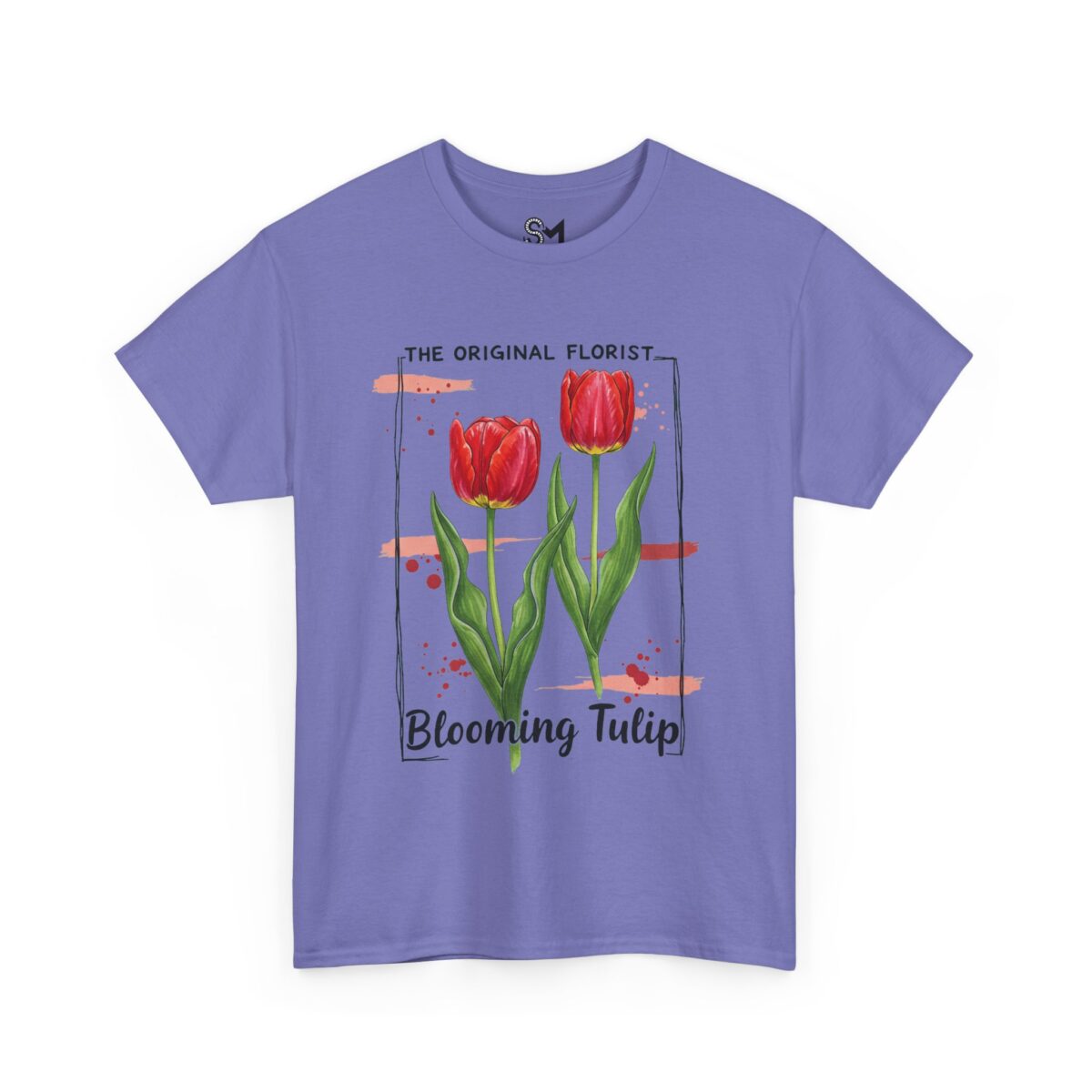 Blooming Tulip Unisex Heavy Cotton Tee - Image 35