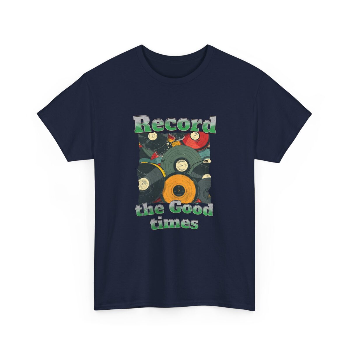 Record the good times Unisex Heavy Cotton Tee - Image 23