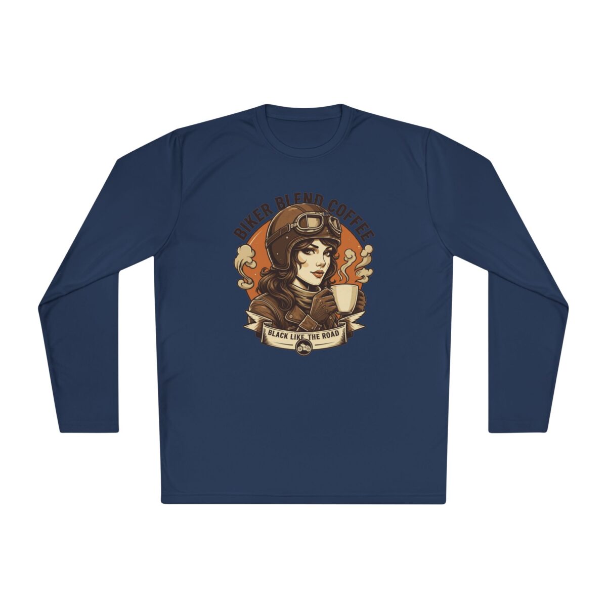 Bike blend coffee Unisex Lightweight Long Sleeve Tee - Image 29