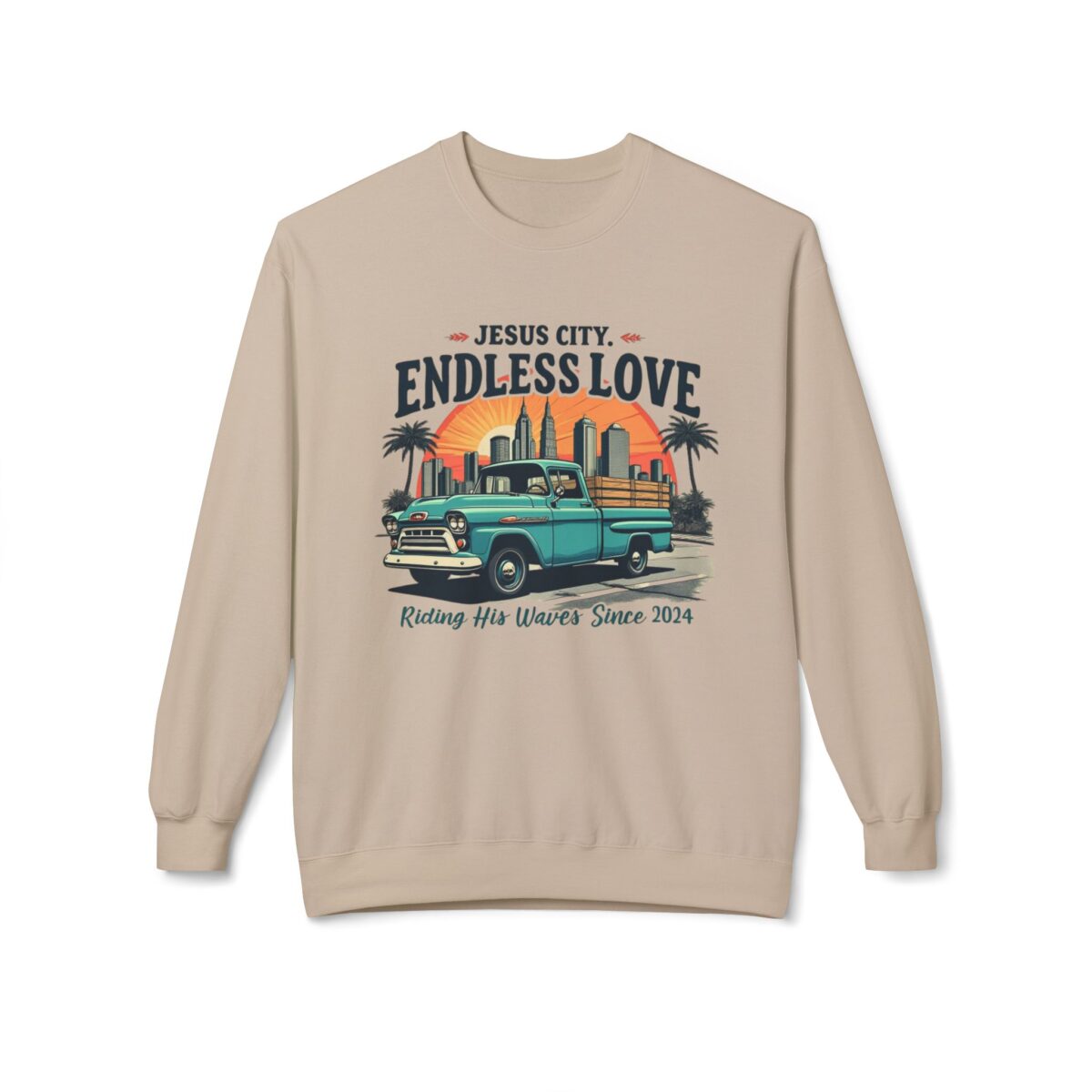 Endless love Unisex Midweight Softstyle Fleece Crewneck Sweatshirt - Image 5