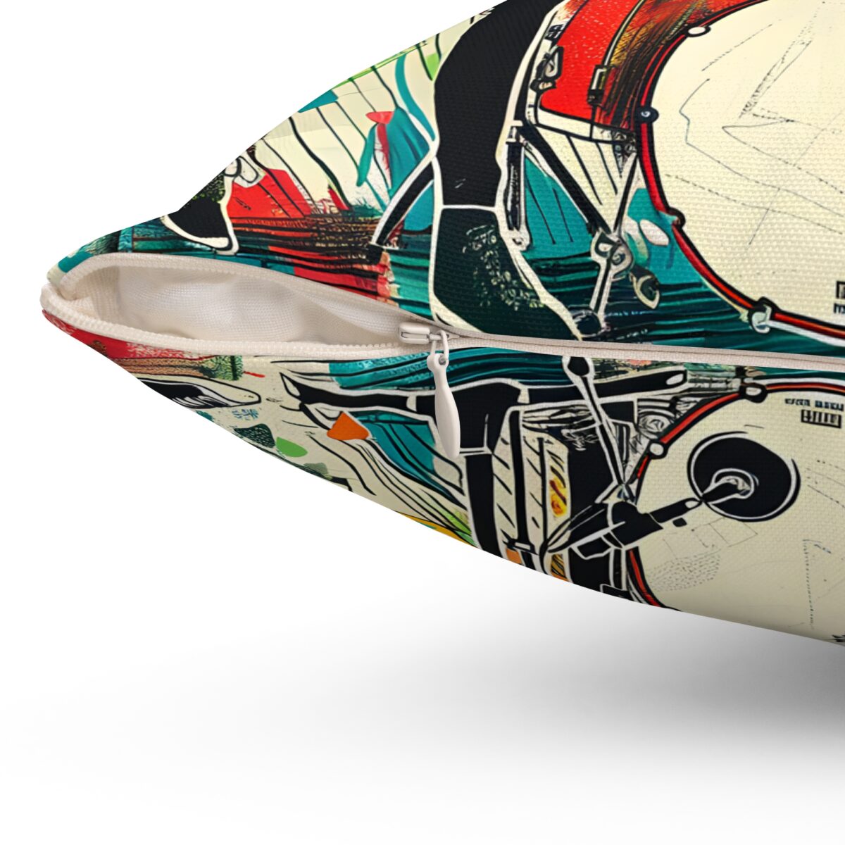 Rock Band Spun Polyester Square Pillow - Image 9