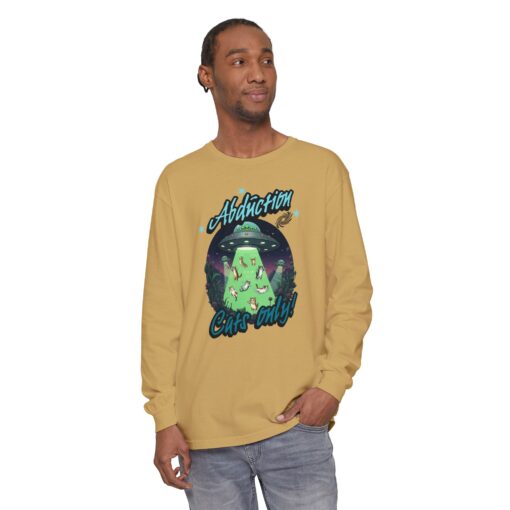 Abduction cats only! Unisex Garment-dyed Long Sleeve T-Shirt - Image 19