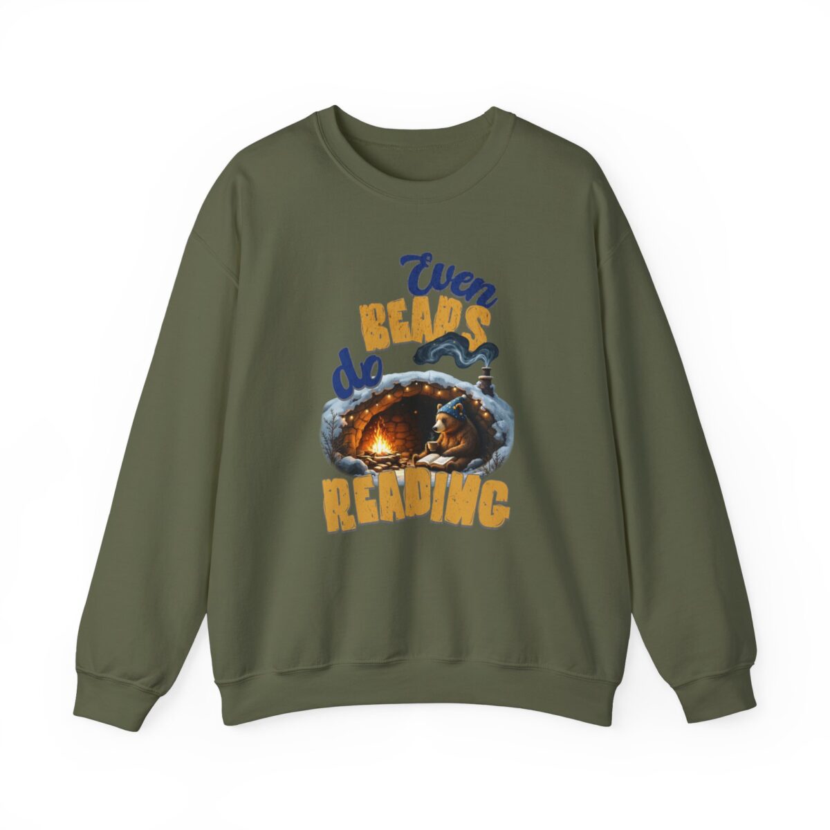 Even bears do reading Unisex Heavy Blend™ Crewneck Sweatshirt - Image 17