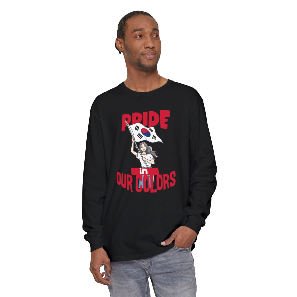 Pride in our colors Unisex Garment-dyed Long Sleeve T-Shirt - Image 15