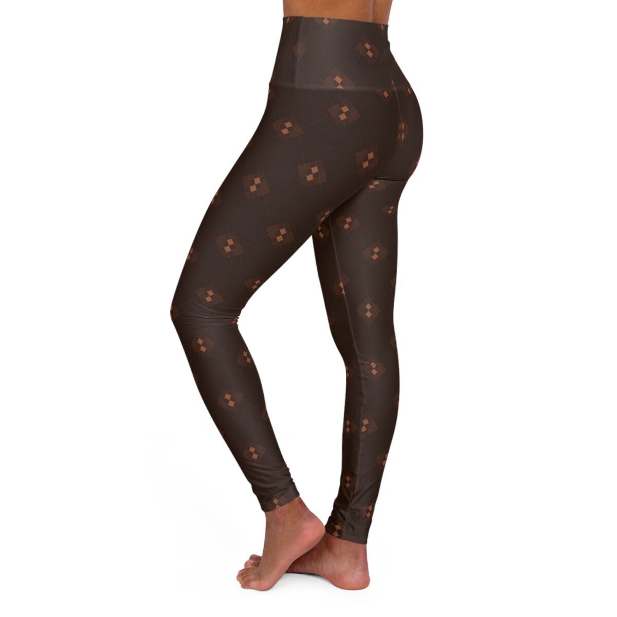 Autumn Argyle High Waisted Yoga Leggings (AOP) - Image 3