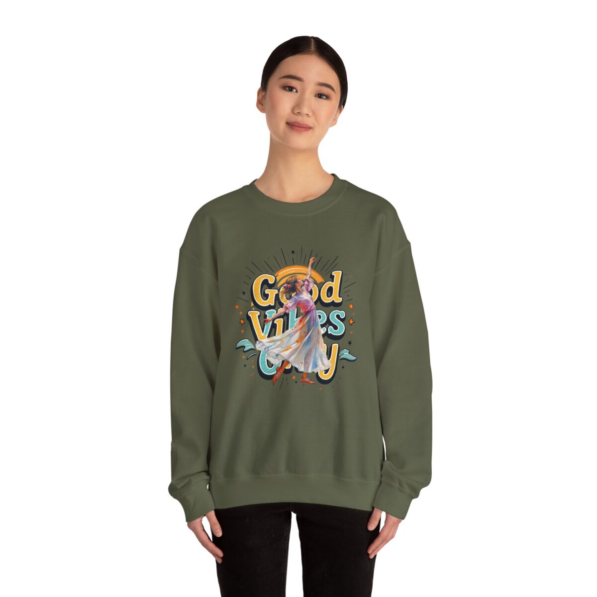 Good vibes only Unisex Heavy Blend™ Crewneck Sweatshirt - Image 24
