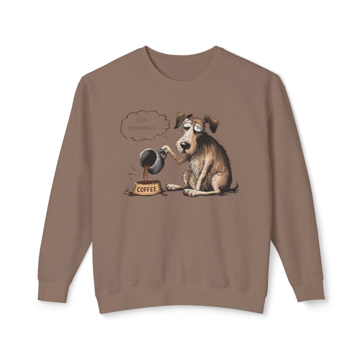 Mornings! Unisex Lightweight Crewneck Sweatshirt - Image 13