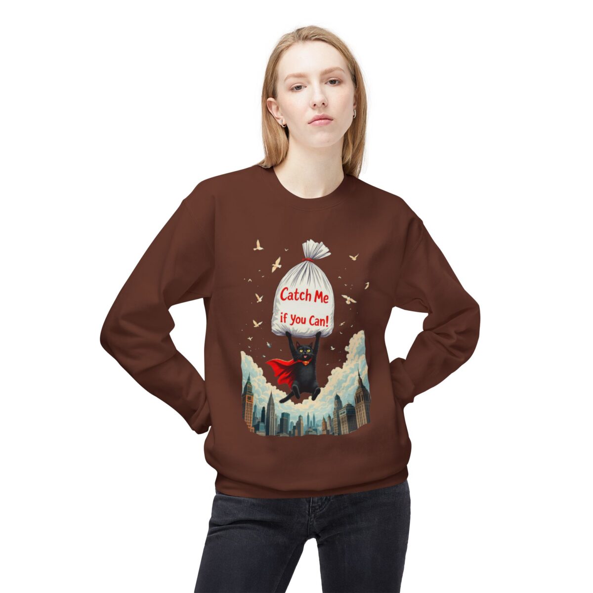Catch me if you can Unisex Midweight Softstyle Fleece Crewneck Sweatshirt - Image 7