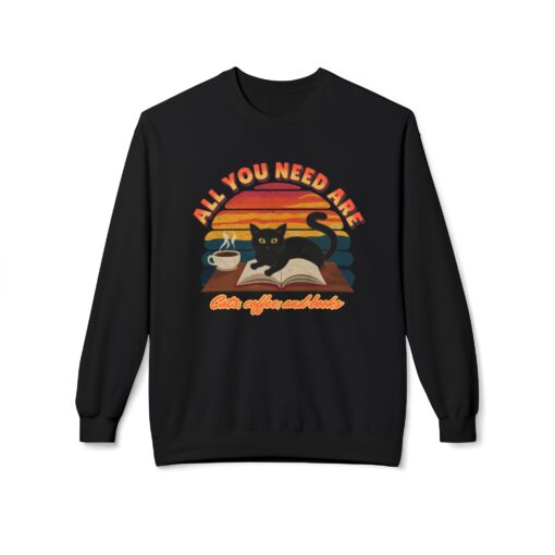 All you need are Unisex Midweight Softstyle Fleece Crewneck Sweatshirt - Image 5