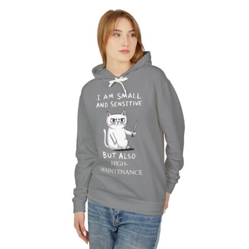I'm high maintenance Unisex Lightweight Hooded Sweatshirt - Image 7