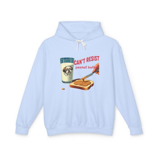 Can't resist peanut butter Unisex Lightweight Hooded Sweatshirt - Image 5