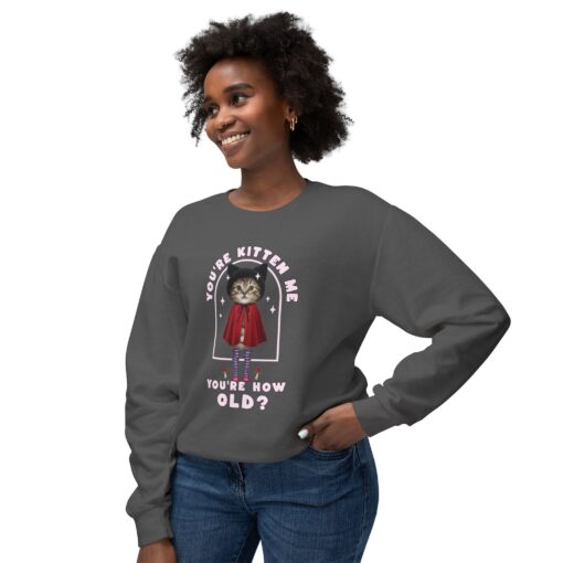 You're kitten me! Unisex Lightweight Crewneck Sweatshirt - Image 23