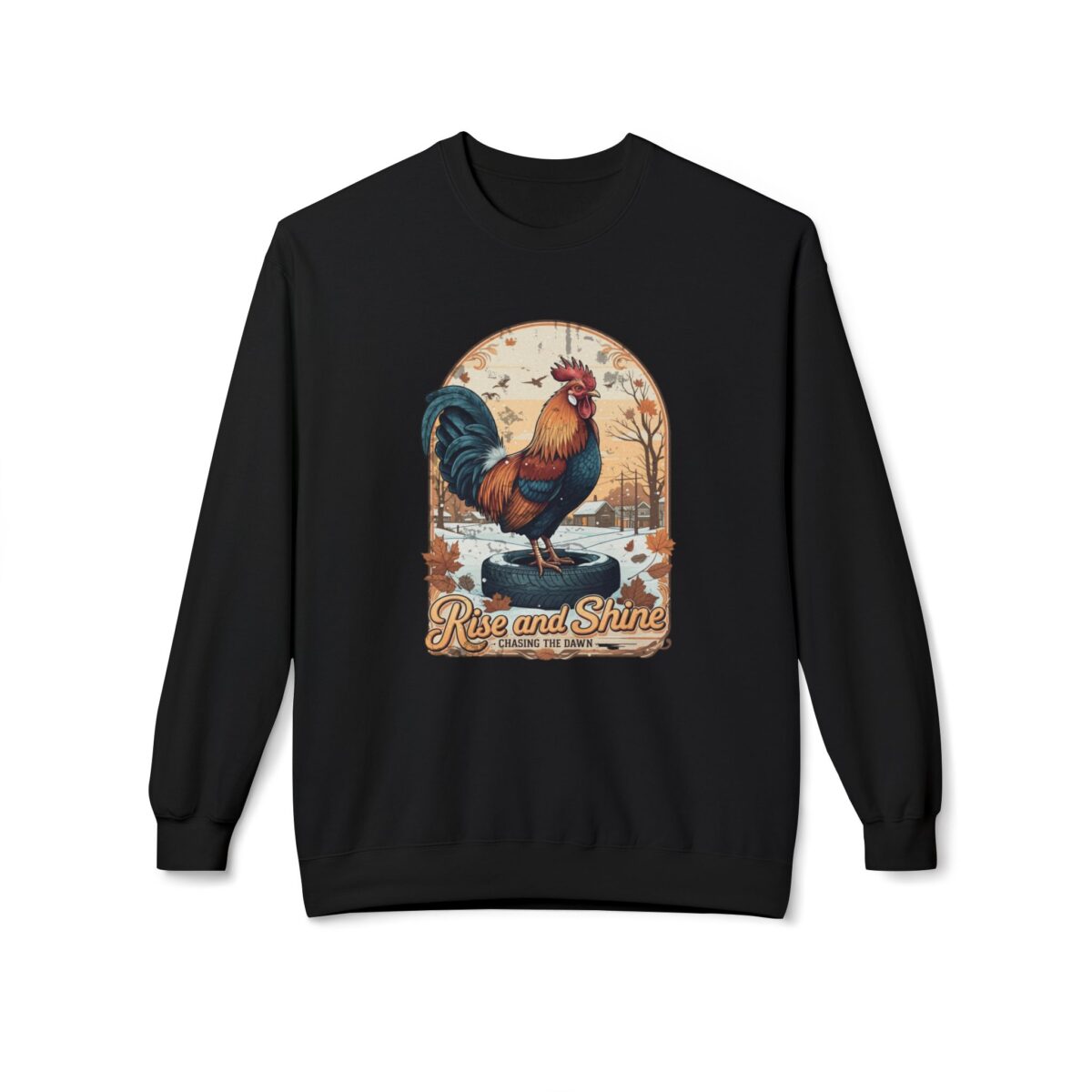 Rise and Shine Unisex Midweight Softstyle Fleece Crewneck Sweatshirt