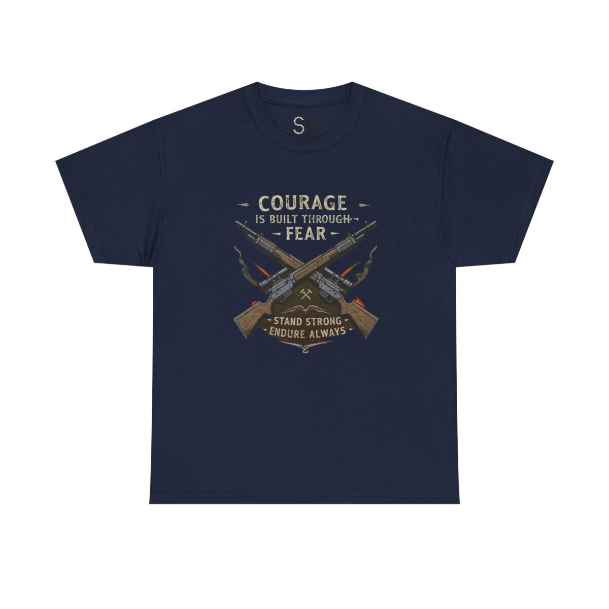 Courage is built through fear Unisex Heavy Cotton Tee - Image 25