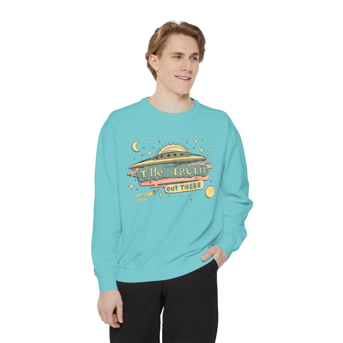The truth is out there Unisex Garment-Dyed Sweatshirt - Image 19