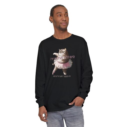 It's not kung fu Unisex Garment-dyed Long Sleeve T-Shirt - Image 19