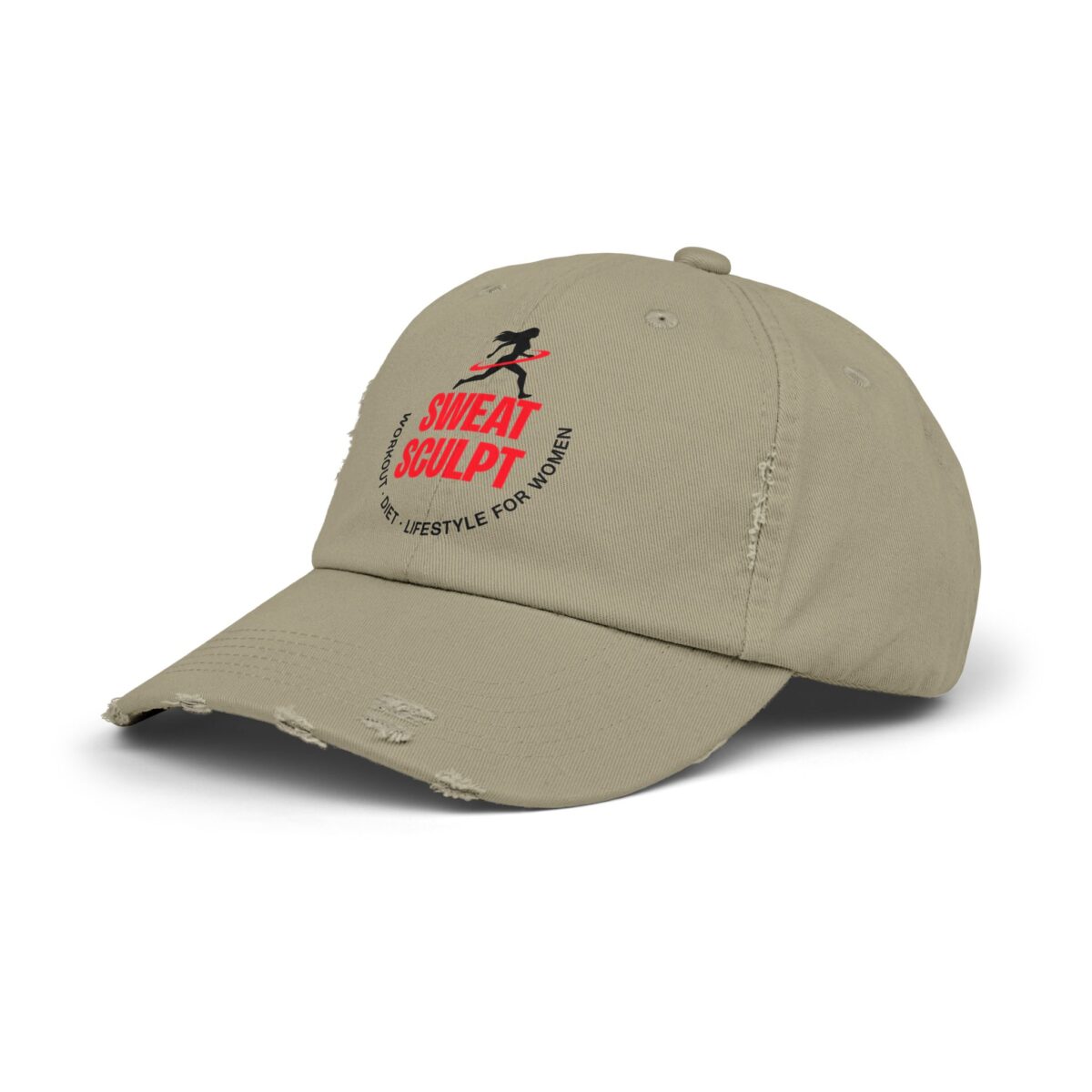 Sweat Sculpt Unisex Distressed Cap - Image 6