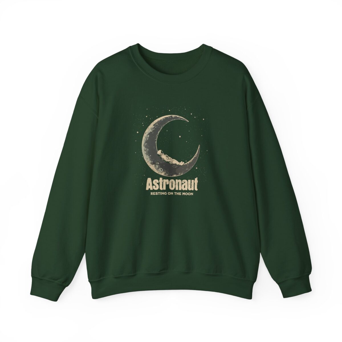 Astronaut Resting on the Moon  Unisex Heavy Blend™ Crewneck Sweatshirt - Image 5