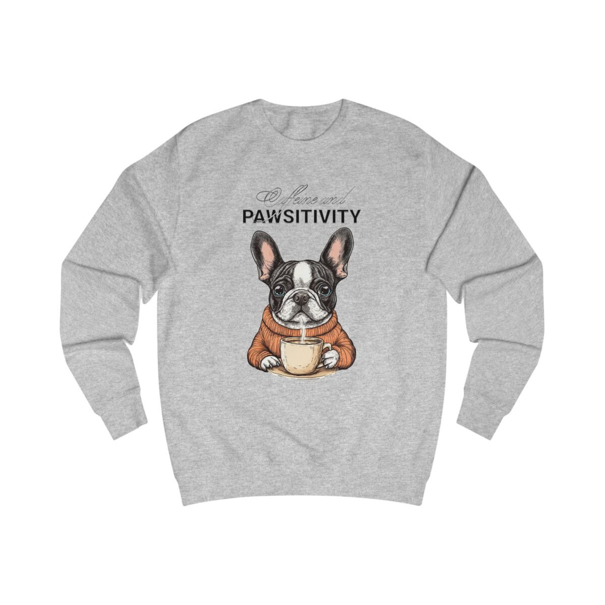 Caffeine and Pawsitivity Unisex Sweatshirt - Image 3