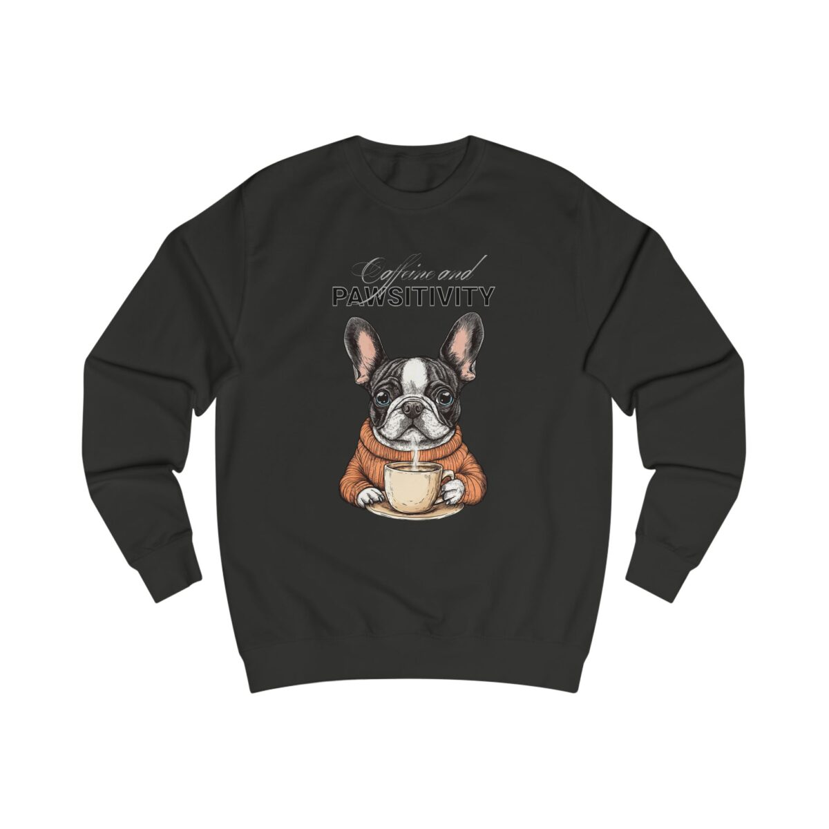 Caffeine and Pawsitivity Unisex Sweatshirt - Image 9