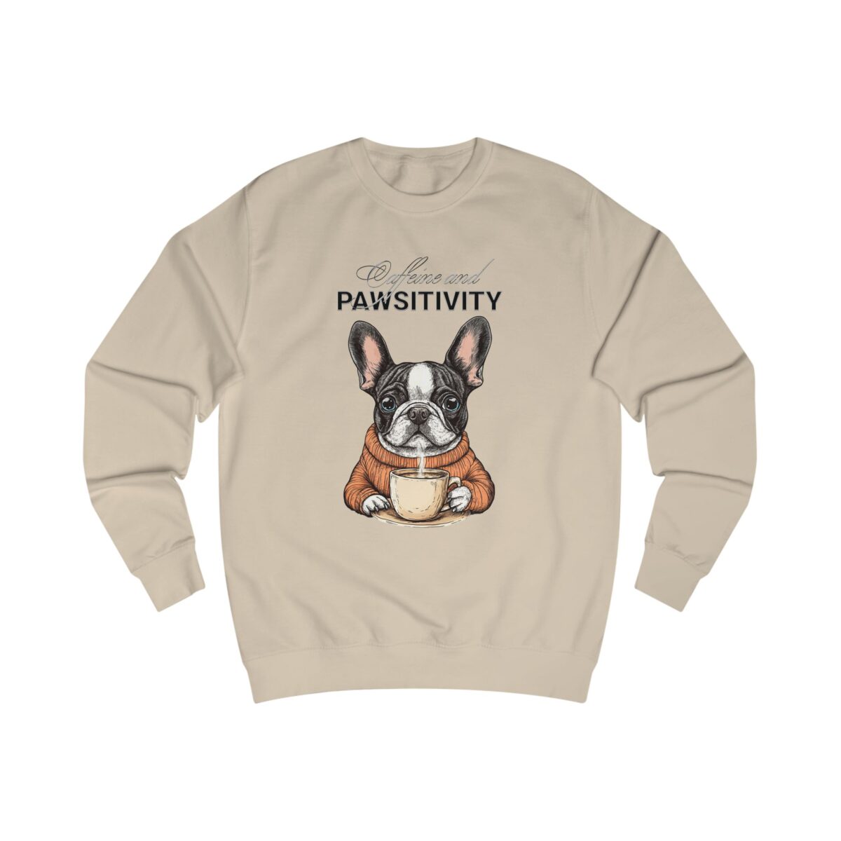 Caffeine and Pawsitivity Unisex Sweatshirt - Image 7