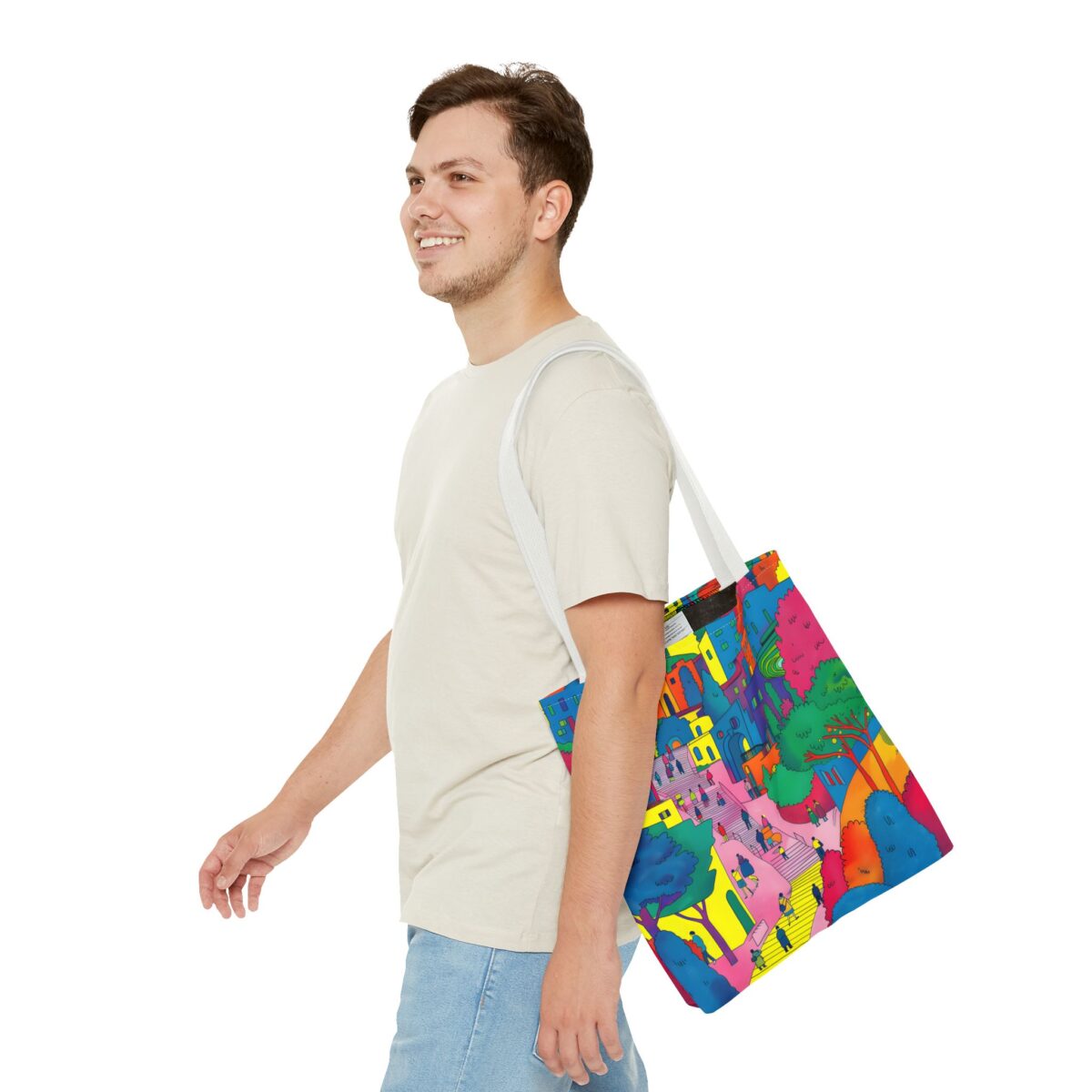 The hillside village in Korea Tote Bag (AOP) - Image 31
