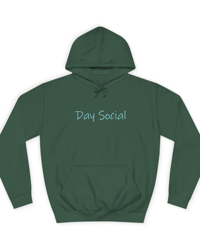 Day Social Unisex College Hoodie, Casual Wear, College Apparel, Gift for Students, Cozy Sweatshirt for Social Gatherings