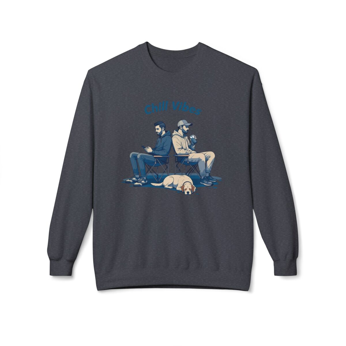 Chill Vibes Unisex Midweight Softstyle Fleece Crewneck Sweatshirt - Image 21