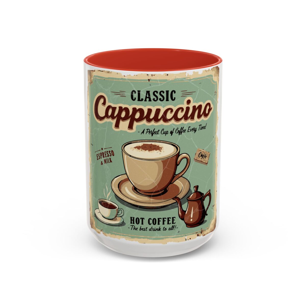 Classic Cappuccino Accent Coffee Mug (11, 15oz) - Image 29