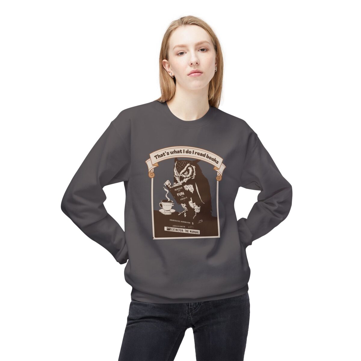 I read books Unisex Midweight Softstyle Fleece Crewneck Sweatshirt - Image 27