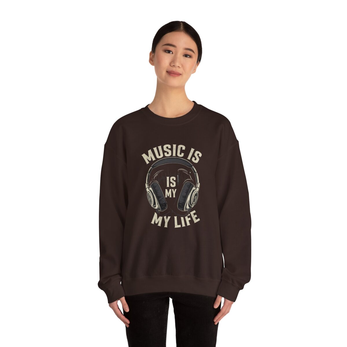 Music is my life Unisex Heavy Blend™ Crewneck Sweatshirt - Image 8