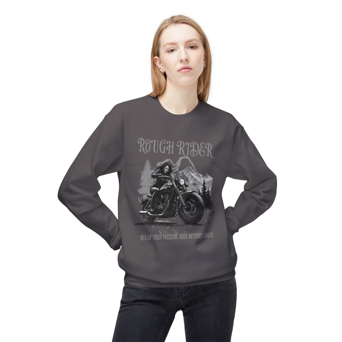 Rough rider Unisex Midweight Softstyle Fleece Crewneck Sweatshirt - Image 19