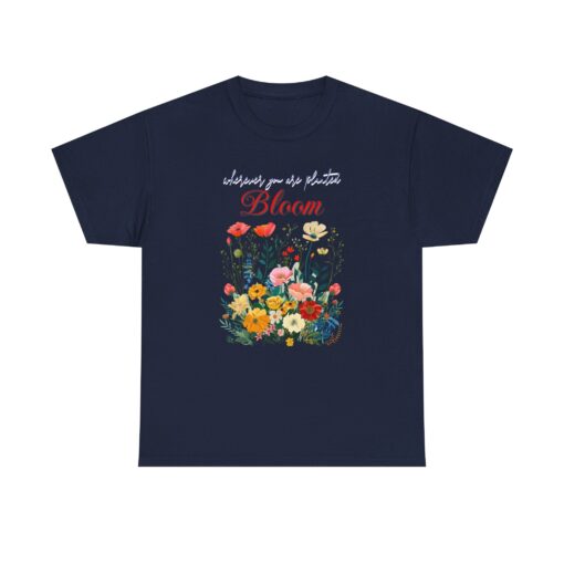 Bloom Unisex Heavy Cotton Tee - Image 37
