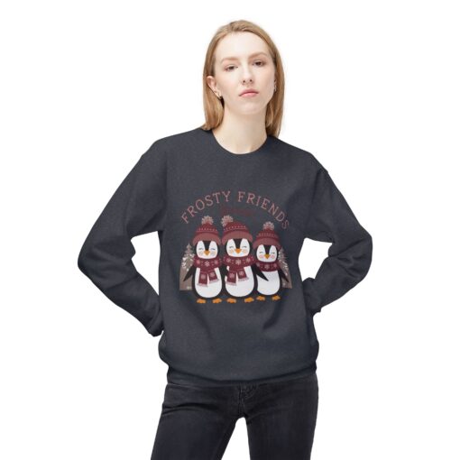 Frosty friends forever  Unisex Midweight Softstyle Fleece Crewneck Sweatshirt - Image 19