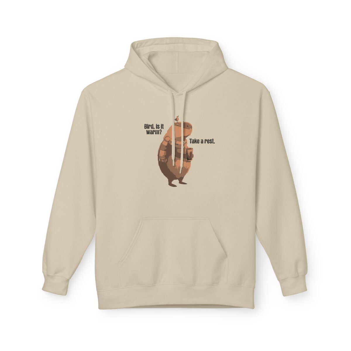 Take a rest, bird Unisex Midweight Softstyle Fleece Hoodie - Image 5