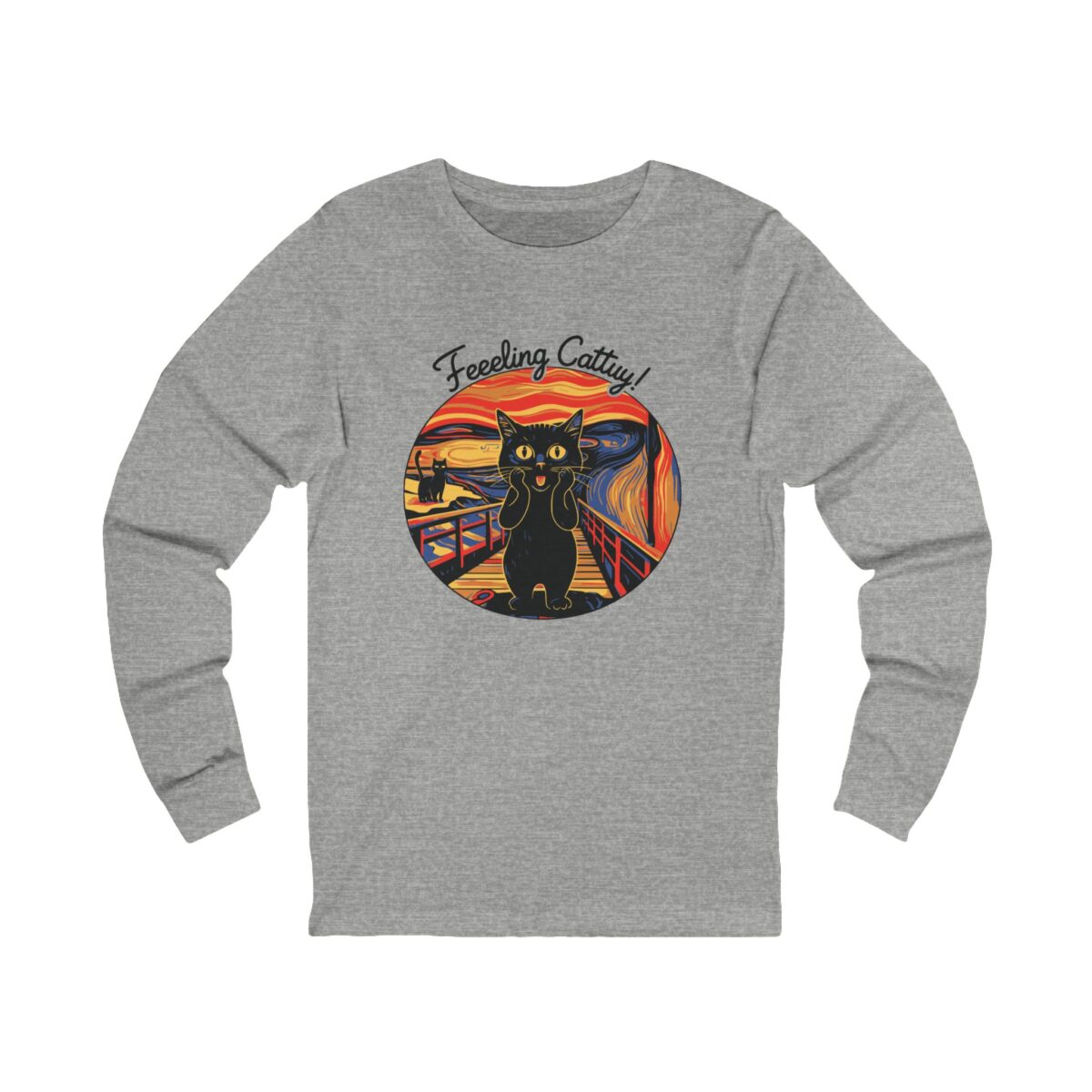 Feeling Catty Unisex Jersey Long Sleeve Tee - Image 3