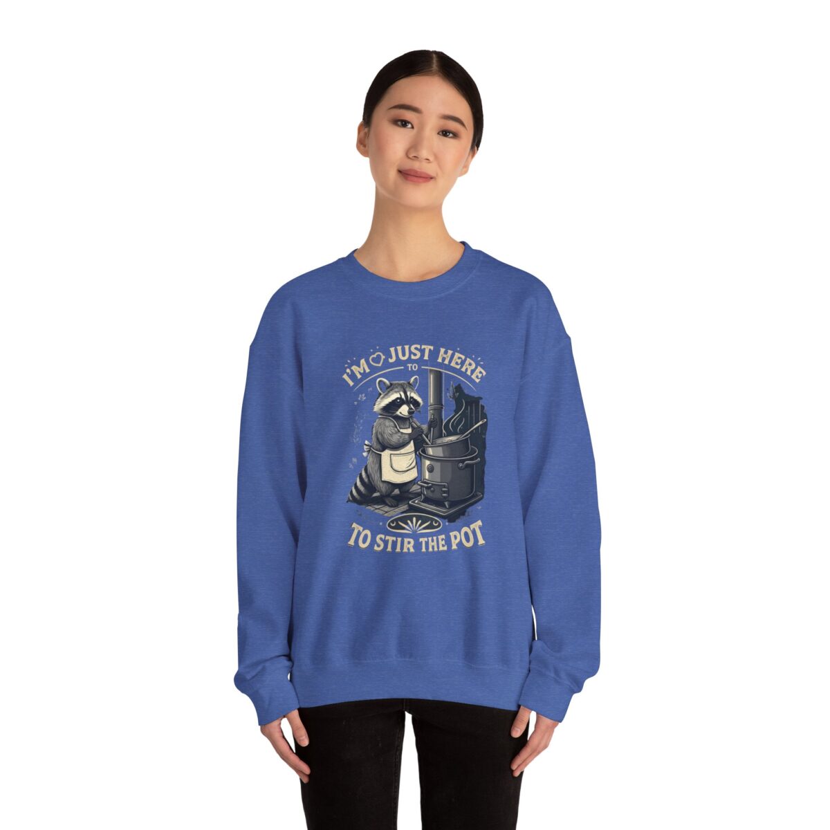 I am just here Unisex Heavy Blend™ Crewneck Sweatshirt - Image 24
