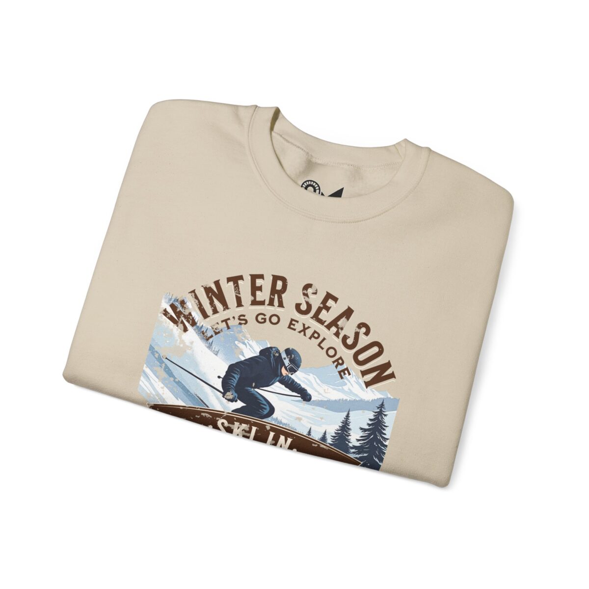 Ski in the national park Unisex Heavy Blend™ Crewneck Sweatshirt - Image 11