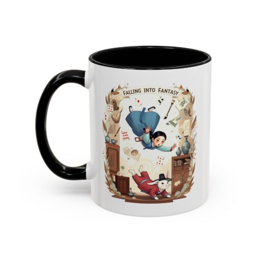 Falling into fantasy Accent Coffee Mug (11, 15oz) - Image 3