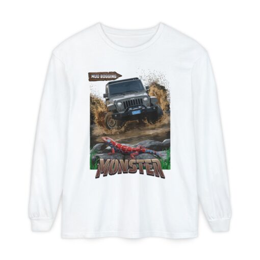 Monster car Unisex Garment-dyed Long Sleeve T-Shirt