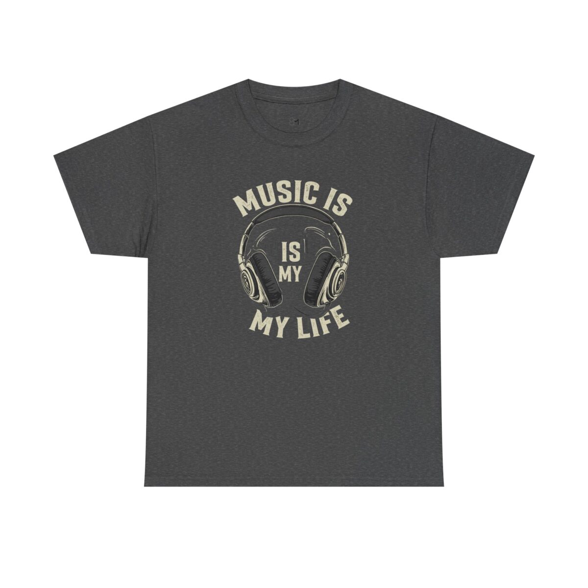 Music is my life Unisex Heavy Cotton Tee - Image 5