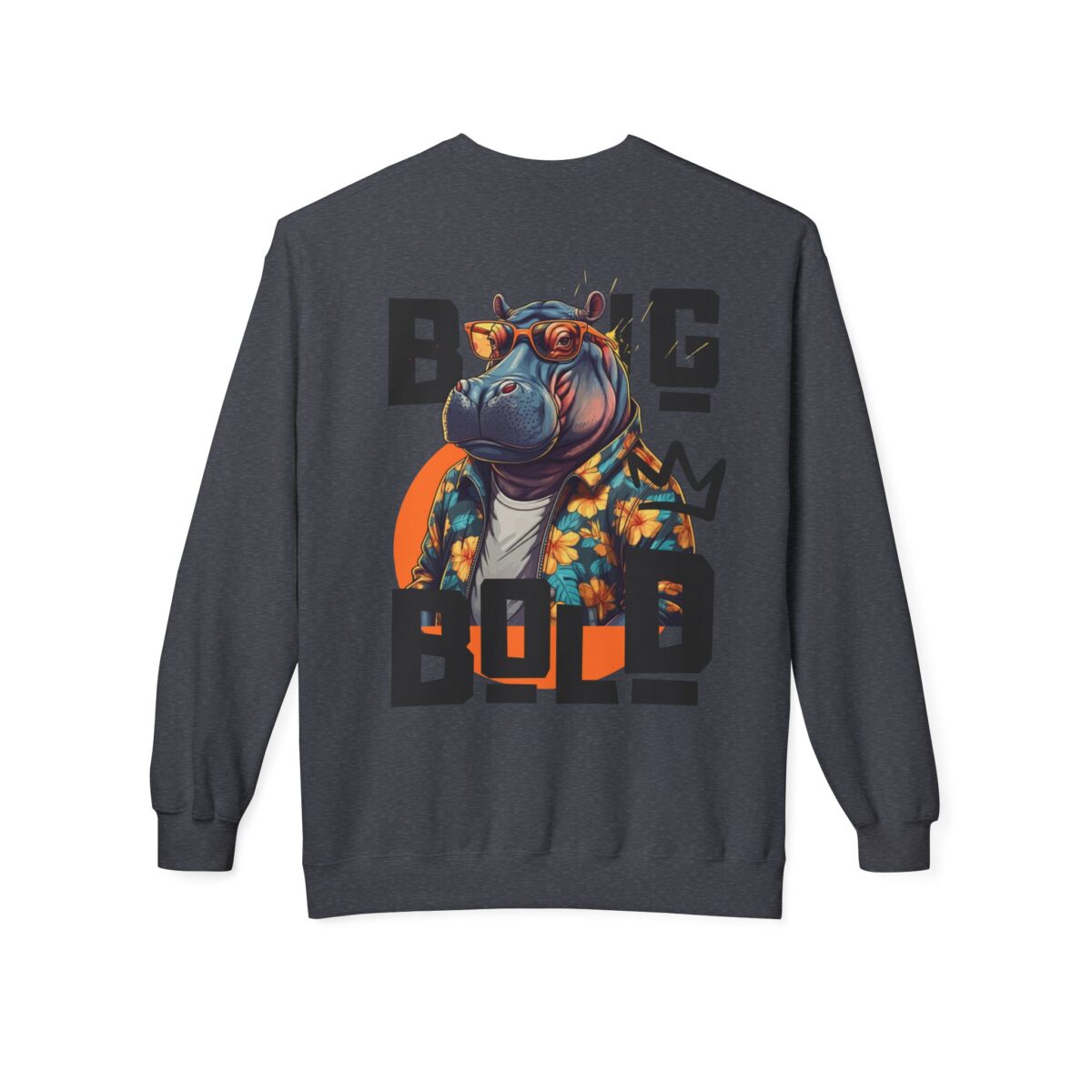 Big Bold Unisex Midweight Softstyle Fleece Crewneck Sweatshirt - Image 26