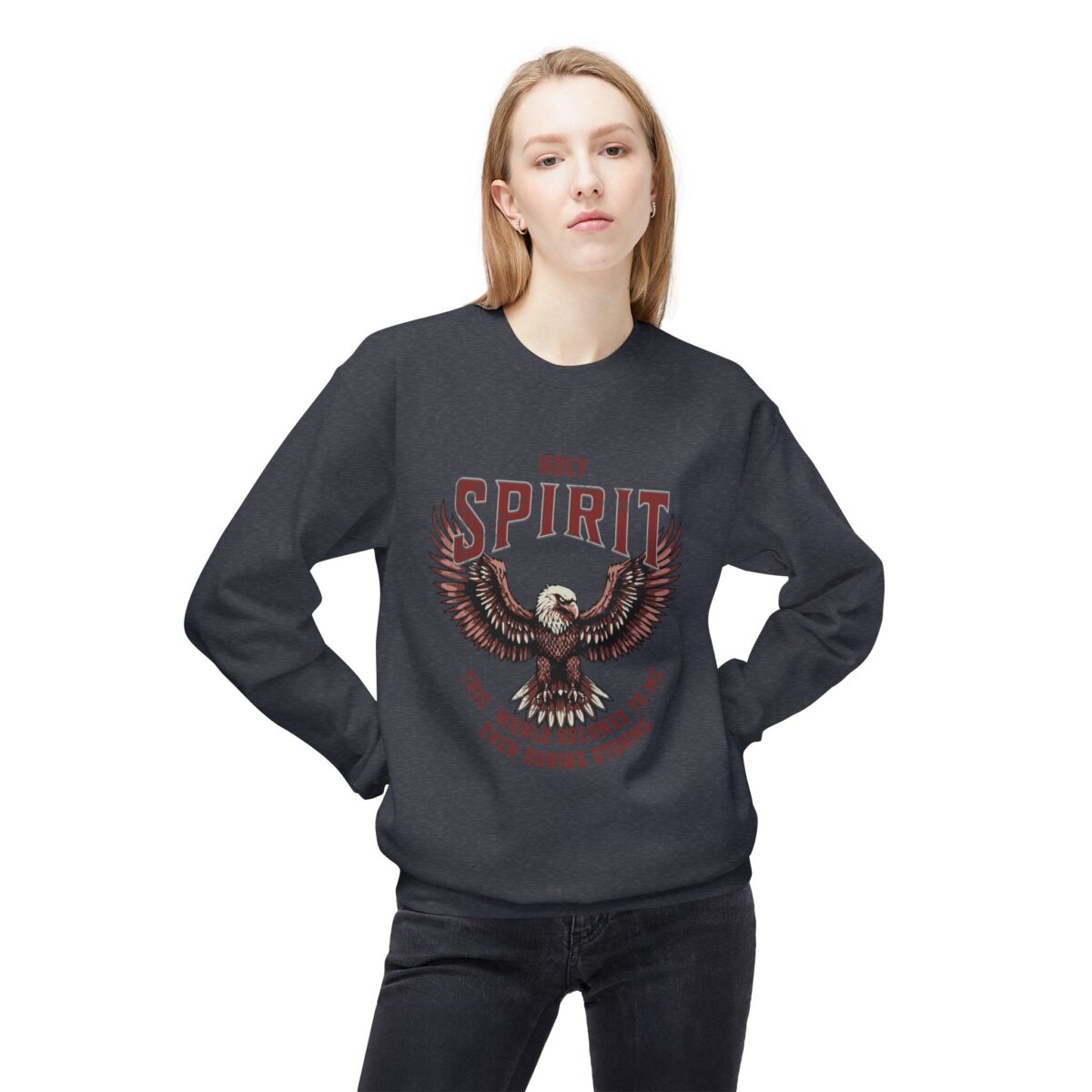 This world belongs to me Unisex Midweight Softstyle Fleece Crewneck Sweatshirt - Image 11